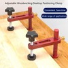 2PCS Bench Dogs Clamp 19mm Red Color Adjustable MFT Table
