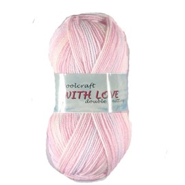 WoolCraft with Love DK Knitting & Crochet Yarn is a Soft, Self-Patterning Yarn. Available in a Selection of Variegated Colours, 100% Acrylic, 300 Metres, 100g Balls, Single Ball, Nursery