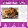 Erosebridal Lion Table Mats,3D Lion Placemats,African Safair Animal Place Mats,Nature