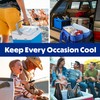 Cooler Shock Ice Packs for Cooler - 2 Reusable, Long