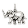 Auriga Fine Jewelry 925 Sterling Silver Antiqued Elephant Charm Pendant