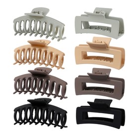 Piegricdiat Hair Clips for Women – Large Claw Clips, Banana Clips, Big Hair Clips for Thick, Thin Hair, Strong Hold, Non-Slip Hair Claws, Versatile Hair Accessories(PG08)