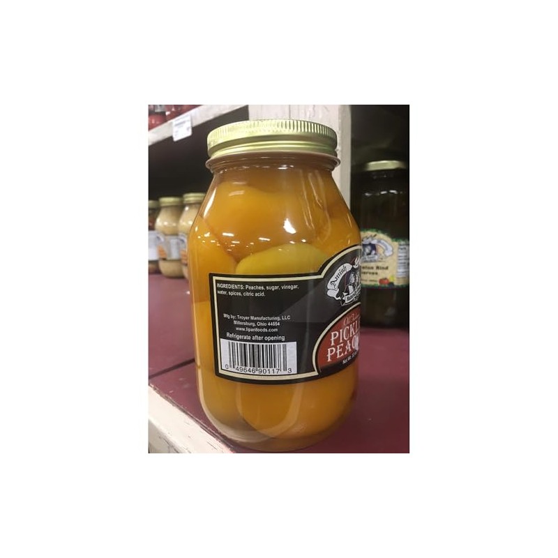 Amish Wedding Ready to Eat Peaches, USA Made 32 ounce