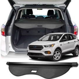 Volcaner Cargo Cover for 2013-2019 Ford Escape Accessories,for Ford Escape 2013 2014 2015 2016 2017 2018 2019 Carbon Fiber Texture Retractable Trunk Cover Security Shield Shade Luggage Privacy Screen
