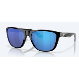 Costa Del Mar NEW Costa Del Mar CORRIENTES Polarized Sunglasses Black / Blue Mirror Glass 580G