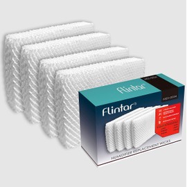 Flintar MD1-0034 Humidifier Wick Filters, Compatible with Vornado Evaporative Humidifier Model Evap40, Evap2, EV3, EV100, EV200, EVDC300, EVDC500, EVDC505 (Not for Evap3), 4-Pack