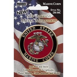 Bulk Buy: Pioneer Military Metal Medallions Marine Corp 2M-MC (3-Pack) by Pioneer Photo Albums