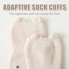 Decorie Baby Stopper Socks Children's Non-Slip Cotton ABS Socks Baby Crawling Socks Pack of 5, G