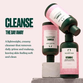The Body Shop Vitamin E Cream Cleanser (1x 250ml), Cream Cleanser for Face, Hydrating Cleanser & Makeup Remover for Dry Skin, Dermatologically Tested