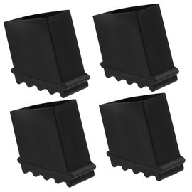 4pcs Ladder Foot Cover Ladder Feet Buddy Step Anti Ladder Accessories Footpads Ladder Protectors Outdoor Ladder Covers Ladder Foot Mats Ladder Foot Protector Non Leg Black Rubber