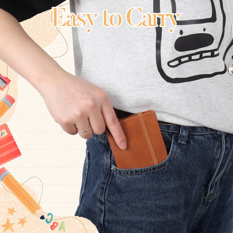 Radsocken 3 Pack Pocket Notebook, A7 Notebook, 3 Style PU