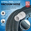 Swimming Pool Vacuum Hose 1-1/2" x 50-Ft, Swivel Cuff Kinkproof