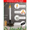 Xingzd 4PK Battery Operated LED Window Candles, Dusk to Dawn