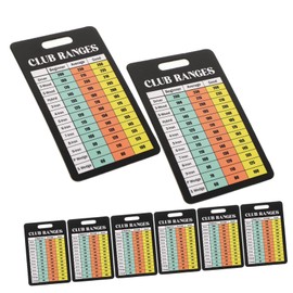 Kisangel 10pcs Golf Club Score Cards Golf Yardage Book Distance Card for Golf Bag