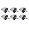 6PCS Hard Top Quick Removal Fastener Thumb Screw with D