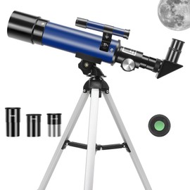 Telescope for Kids Beginners Adults, 50mm Aperture 360mm Astronomical Refractor Telescope with Tripod Portable Scope