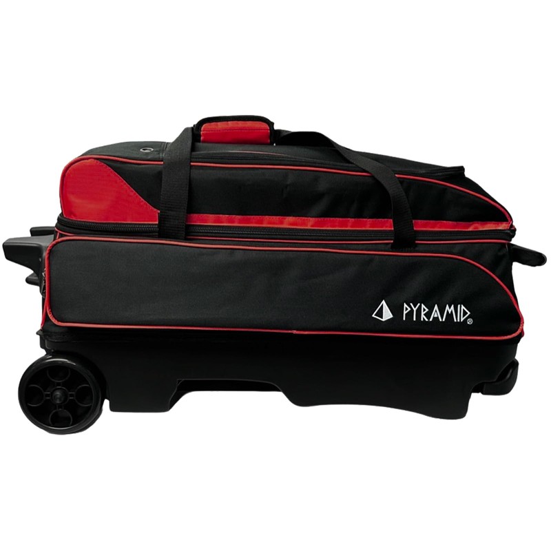 Pyramid Prime Triple Roller Bowling Bag (Black/Red)