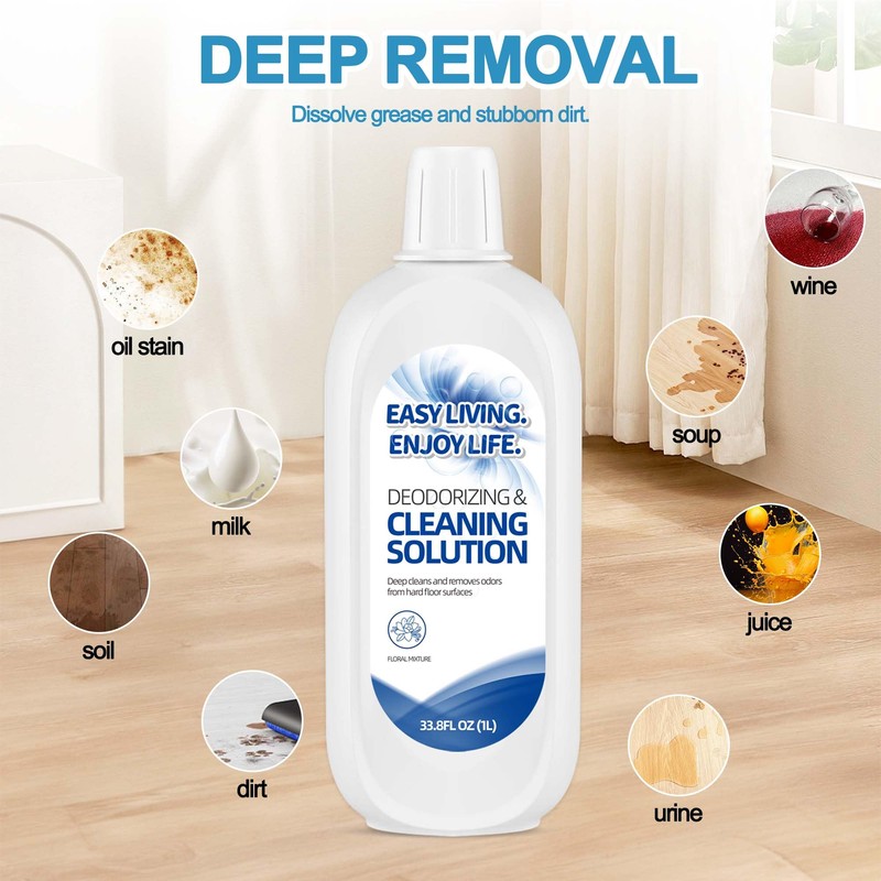 homeazy 2L Hard Floor Cleaning Solution for Tineco iFLOOR Series