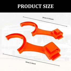 Lyxheth 2PCS RV Sewer Hose Wrench, RV Sewer Fitting Wrench, Multi-Purpose Fitting for 3 & 4 Inch Hoses, RV Tool Spanner Wrenches Set Fit for Connect and Disconnect Sewer Hose Fittings Easily