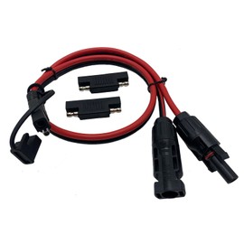 WBGADAM 0.6M 12AWG MC4 Solar Panel Connector to SAE Adapter Cable (MC4 to SEA Converter)