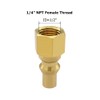 Hooshing Propane Gas Quick Connect Plug 1/4" NPT Female Brass