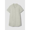 JAJU [JAJU] Women's Cotton Runner 5-part Pajama Dress_Khaki Grey