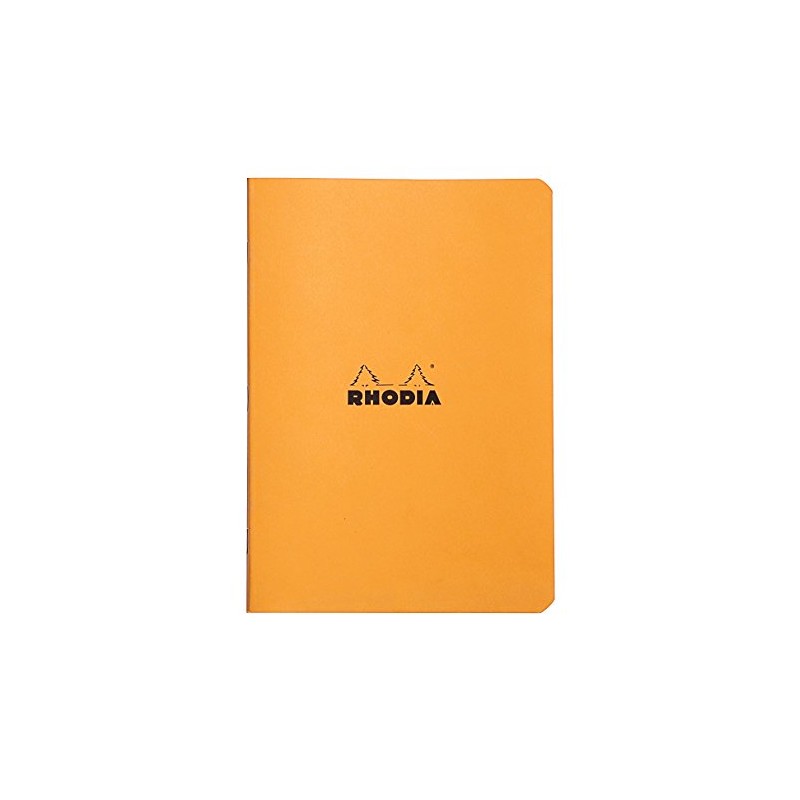 RHODIA 119188C - Orange Piqué Notebook - A5 - Lined