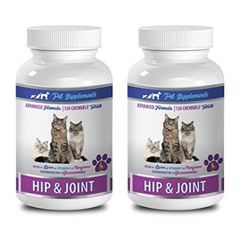 senior cat supplement - CAT HIP AND JOINT HEALTH - ADVANCED SUPPORT CAT FORMULA - HEALTHY CHEWY TREAT - cat liver supplement - 2 Bottle (240 Chews)