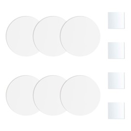UFURMATE Wall Hole Cover Plate, 6Pcs PVC Plastic Ceiling Cover Blank Round Decorative Wall Plate Repair Kit for Floor, Ceiling and Wall (7 Inch)