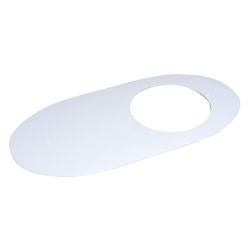 Oatey 31259 Round Nose Toilet Base Plate, White