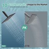 SR SUN RISE 10 Inch Rain Shower Head Matte Black