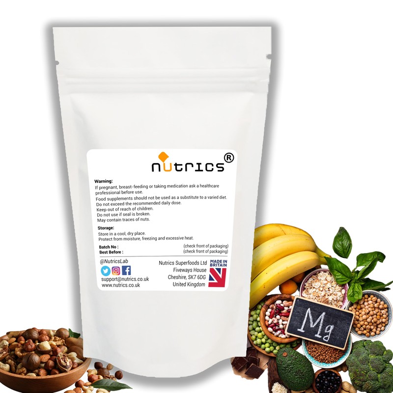 Nutrics® 800mg (per Capsule) Magnesium GLYCINATE 90 V Capsules -