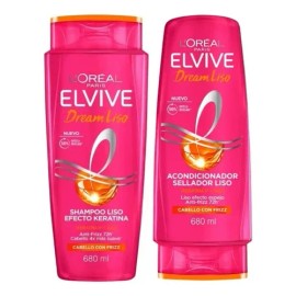 Elvive Dream Liso 680ml Shampoo + Acondicionador