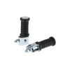Set Pillion Foot Pegs Galvanised Black ETZ