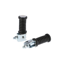 Set Pillion Foot Pegs Galvanised Black ETZ