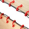 100 Pcs of Christmas Light Gutter Eaves Clip, Plastic Christmas