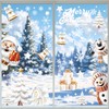 BOLWEO Christmas Window Stickers, 179 Pieces, 9 Sheets Christmas Window