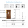 VOLUKA 6 Pack Non-Mortise Door Hinges - Easy to Install,