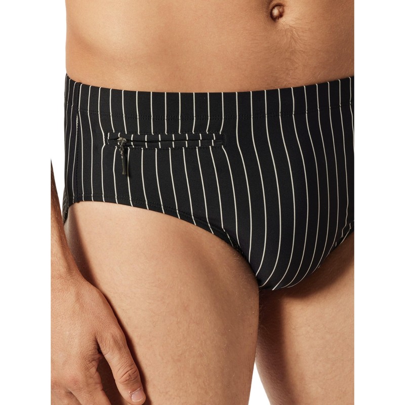 Schiesser Men's Briefs Comfort Swimming Trunks, black