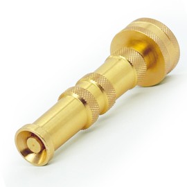 Brass Hose Nozzle Cyprium Brass Water Hose for Garden Hose, High Pressure Adjustable Twist Heavy Duty 5" Power Washer