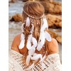 Fashband Boho Feather Headband, Indian Tassel Hippie Tribal Headpiece, Festival