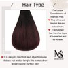 Moresoo Burgundy Balayage Hair Extensions Tape in Human Hair Extensions