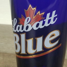 Labatt Blue New Vintage Labatt Blue 16 Oz Beer Pint Glass Heavy Cobalt Blue Glass