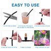 Mornajina 20Pcs Three-Way Atomizing Nozzle with Drip Irrigation Connector for