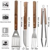 5pcs BBQ Grill Accessories Set - Stainless Steel Grilling Tools
