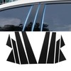 10Pcs Window B Pillar Post Trim Gloss Black Lightweight Rugged