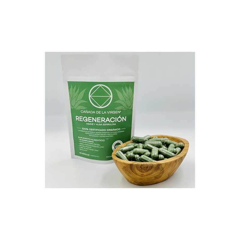 Regeneración (Agave y Alga Espirulina Orgánicos) - 60 Cápsulas