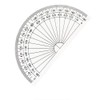 Leline's Plastic Protractor 180 Degree, Student Math Protractors 4 inches