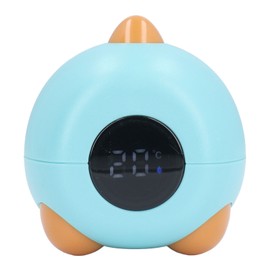Baby Bath Thermometer Dinosaur Shaped Cute Cartoon Safety LED Display Portable Baby Water Temperature Measurement Blue