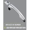 HONFQP Driver Side Exterior Door Handle Compatible with Hyundai Elantra